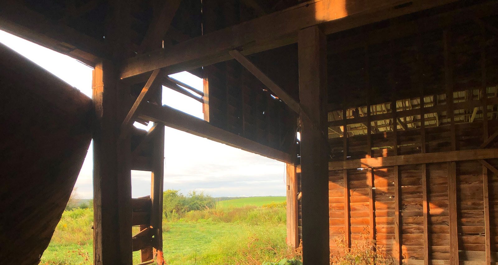 Fultonville Hay Barn - Historic frame available for purchase and refurbish from Legacy Barns.