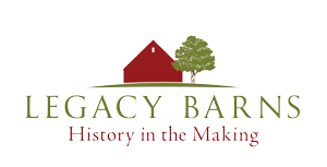 Legacy Barns preserving America's vintage barns through authentic restoration and historically precise recreation using ancient building techniques Logo